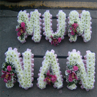 Funeral Flower Letters