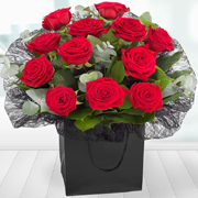 A Dozen premium  Red Roses Gift Bag